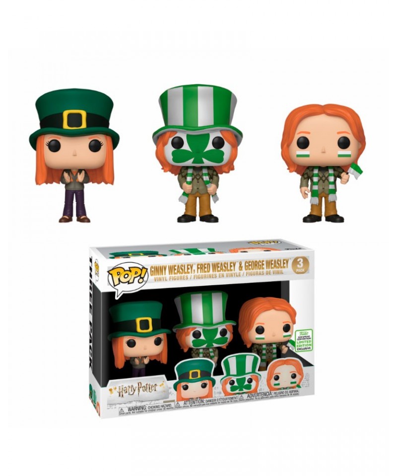 Spring Convention 2019 Fred, George y Ginny Weasley Harry Potter 3Pack Muñeco Funko Pop! Vinyl